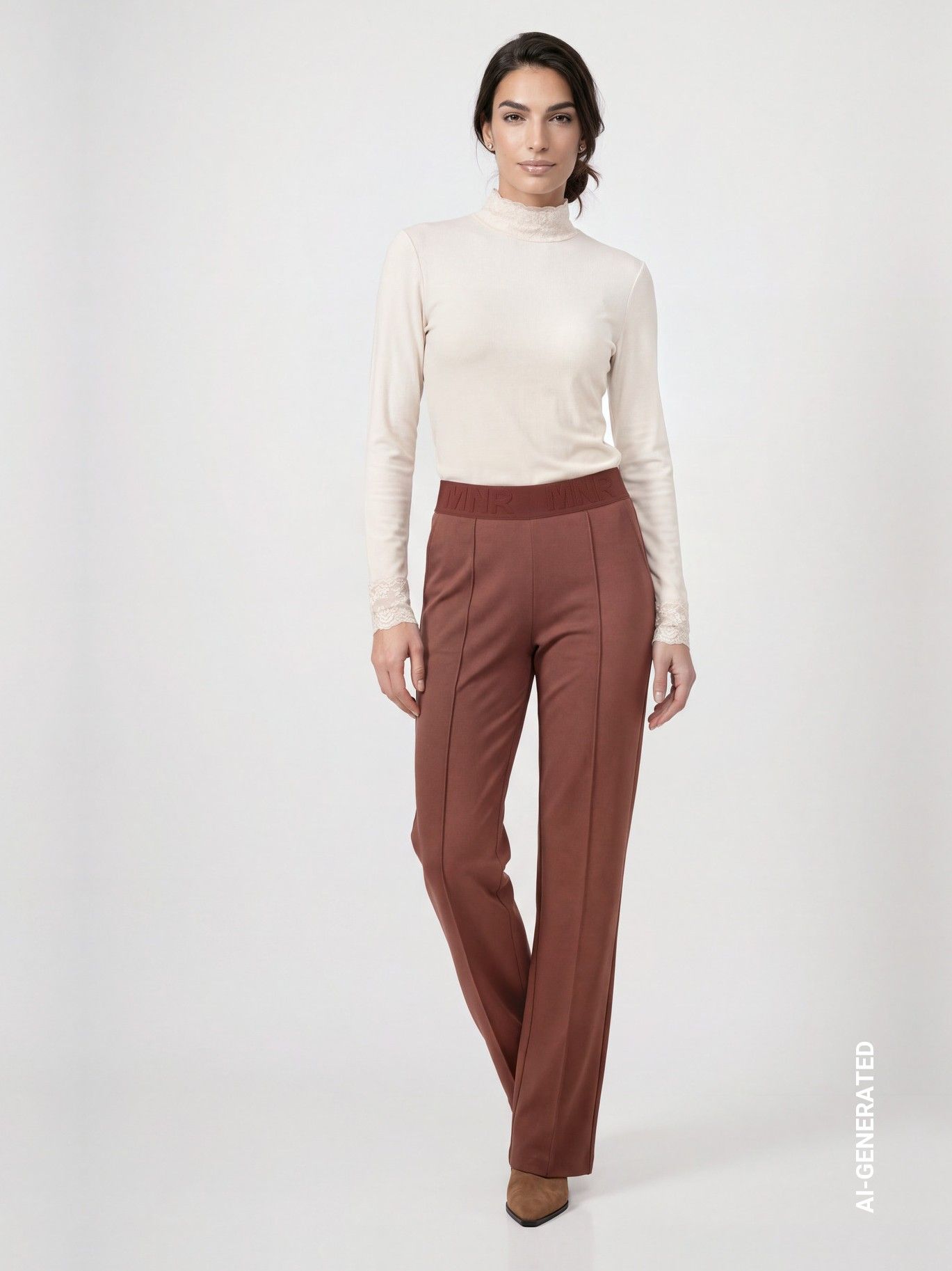 MONARI - BROEK - Bruin