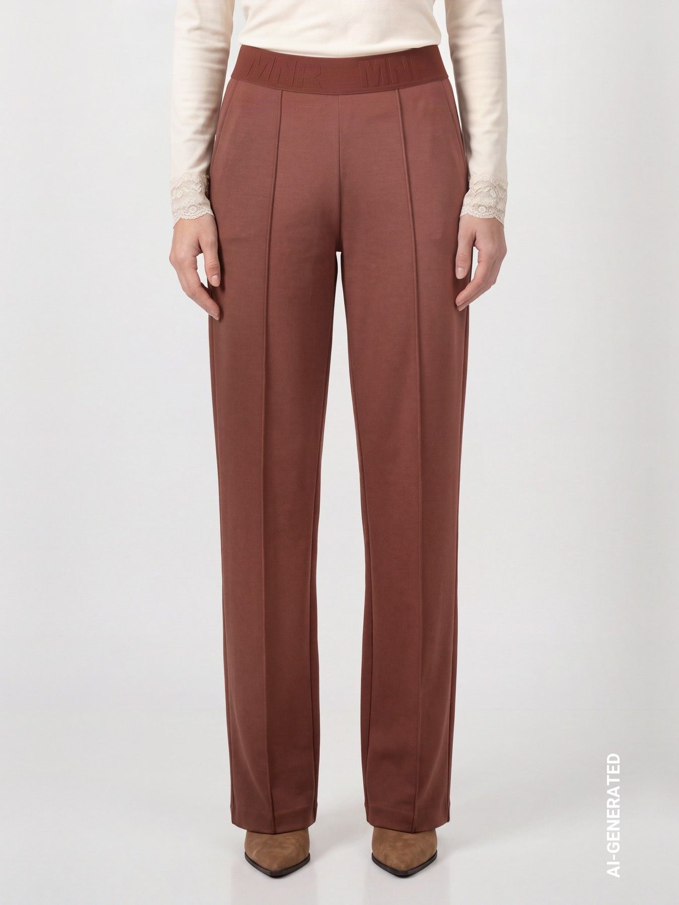 MONARI - BROEK - Bruin