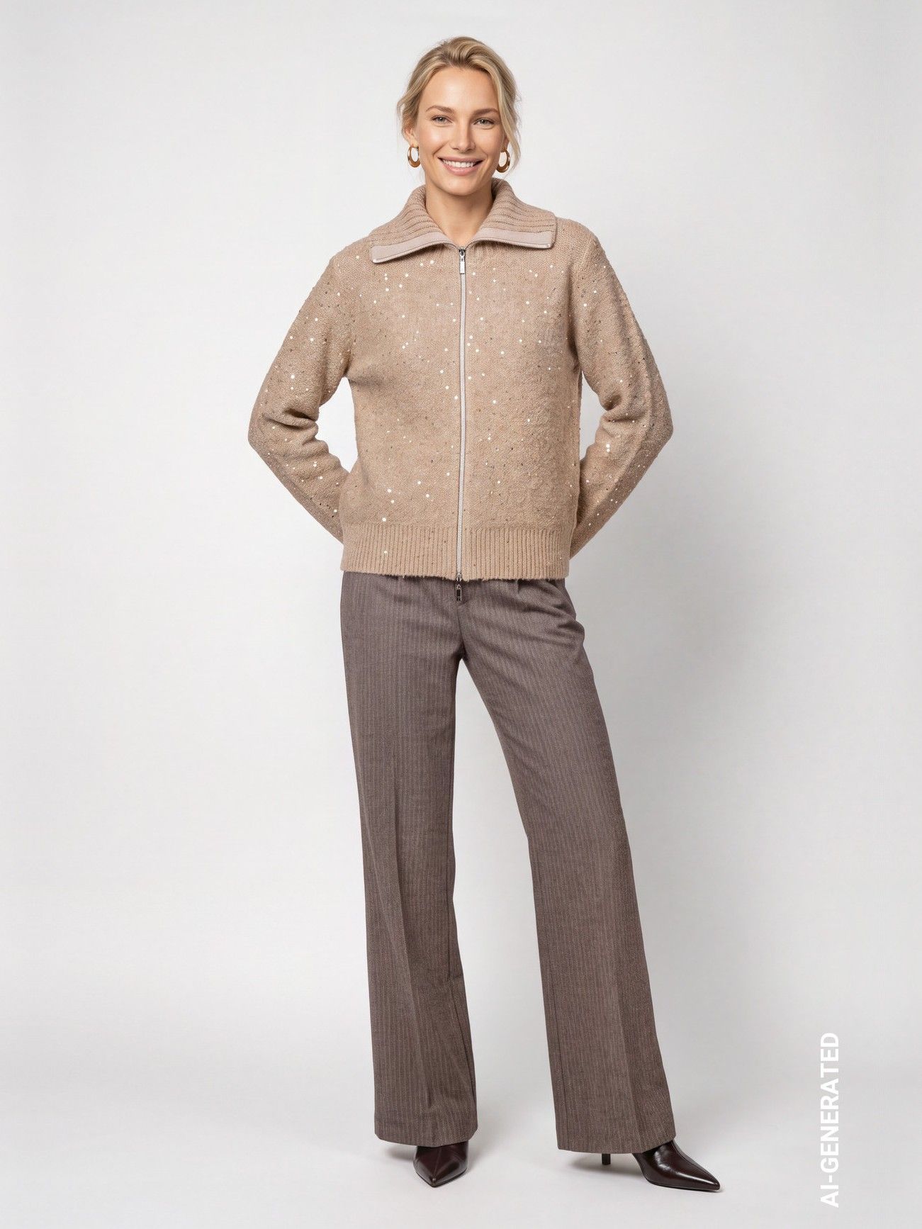 MONARI - VEST - Beige