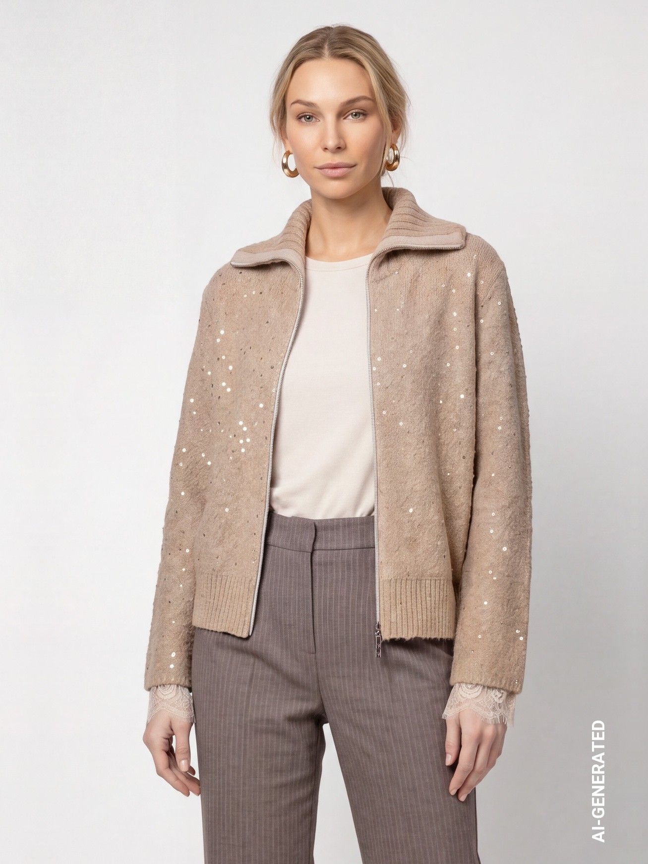 MONARI - VEST - Beige