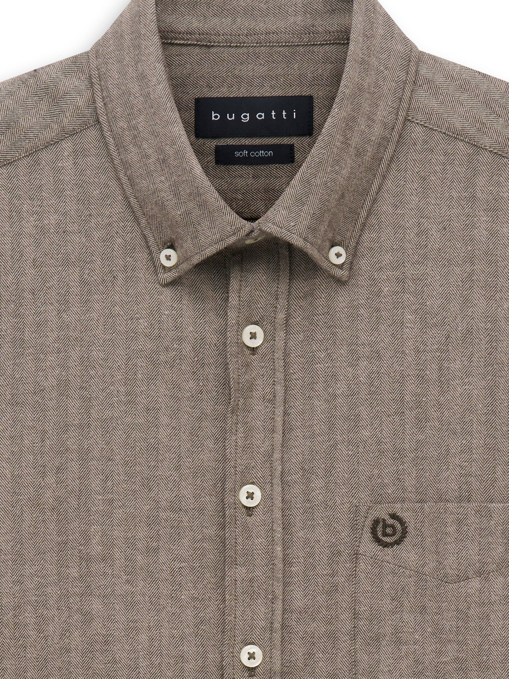 BUGATTI - OVERHEMD - Bruin
