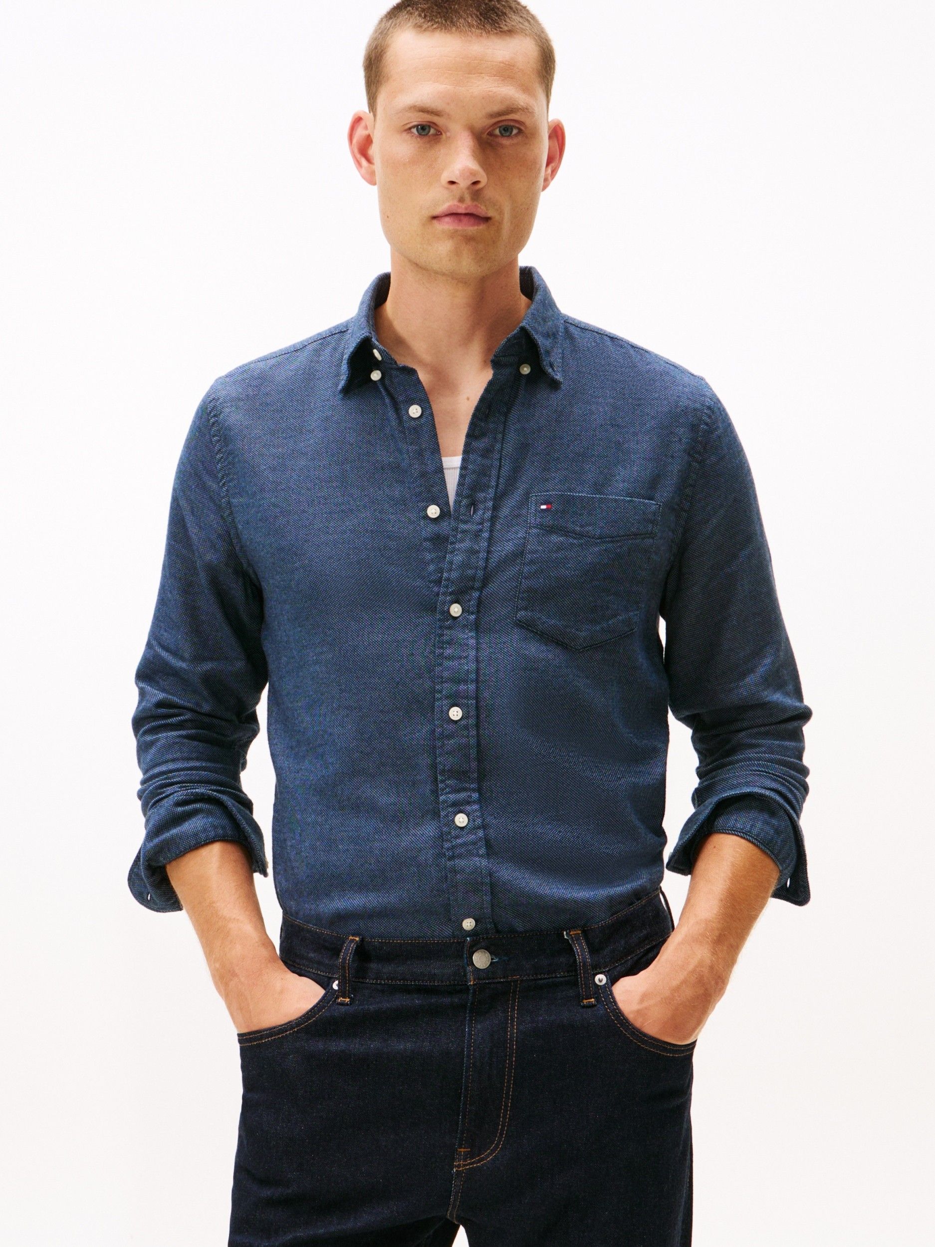 TOMMY HILFIGER - OVERHEMD - Blauw