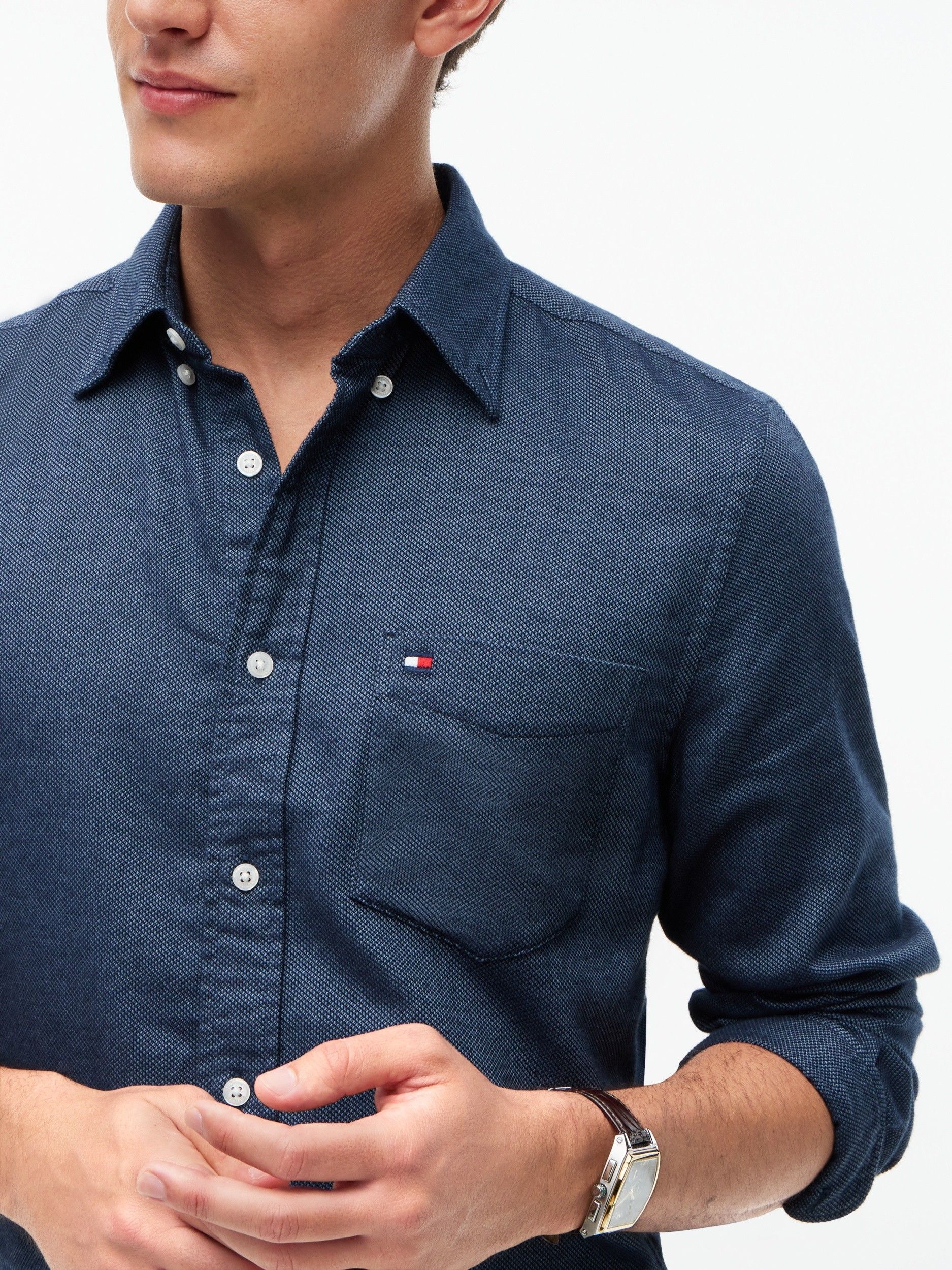 TOMMY HILFIGER - OVERHEMD - Blauw