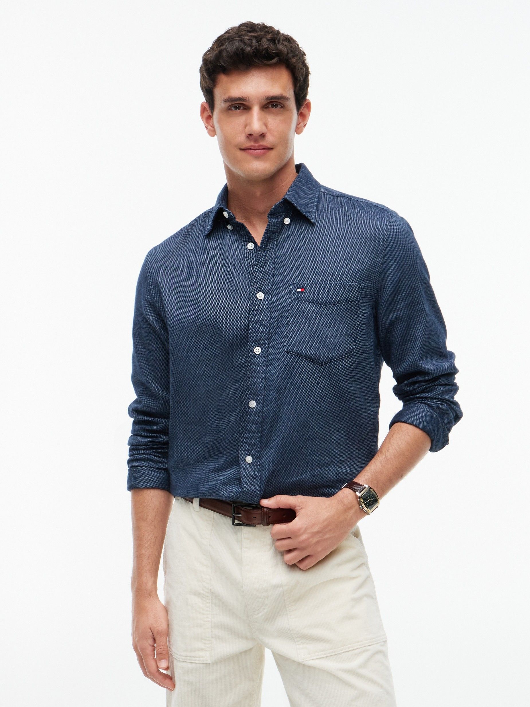 TOMMY HILFIGER - OVERHEMD - Blauw