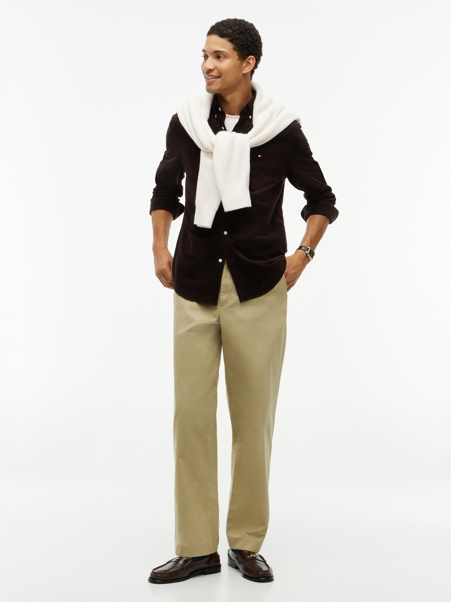 TOMMY HILFIGER - OVERHEMD - Bruin