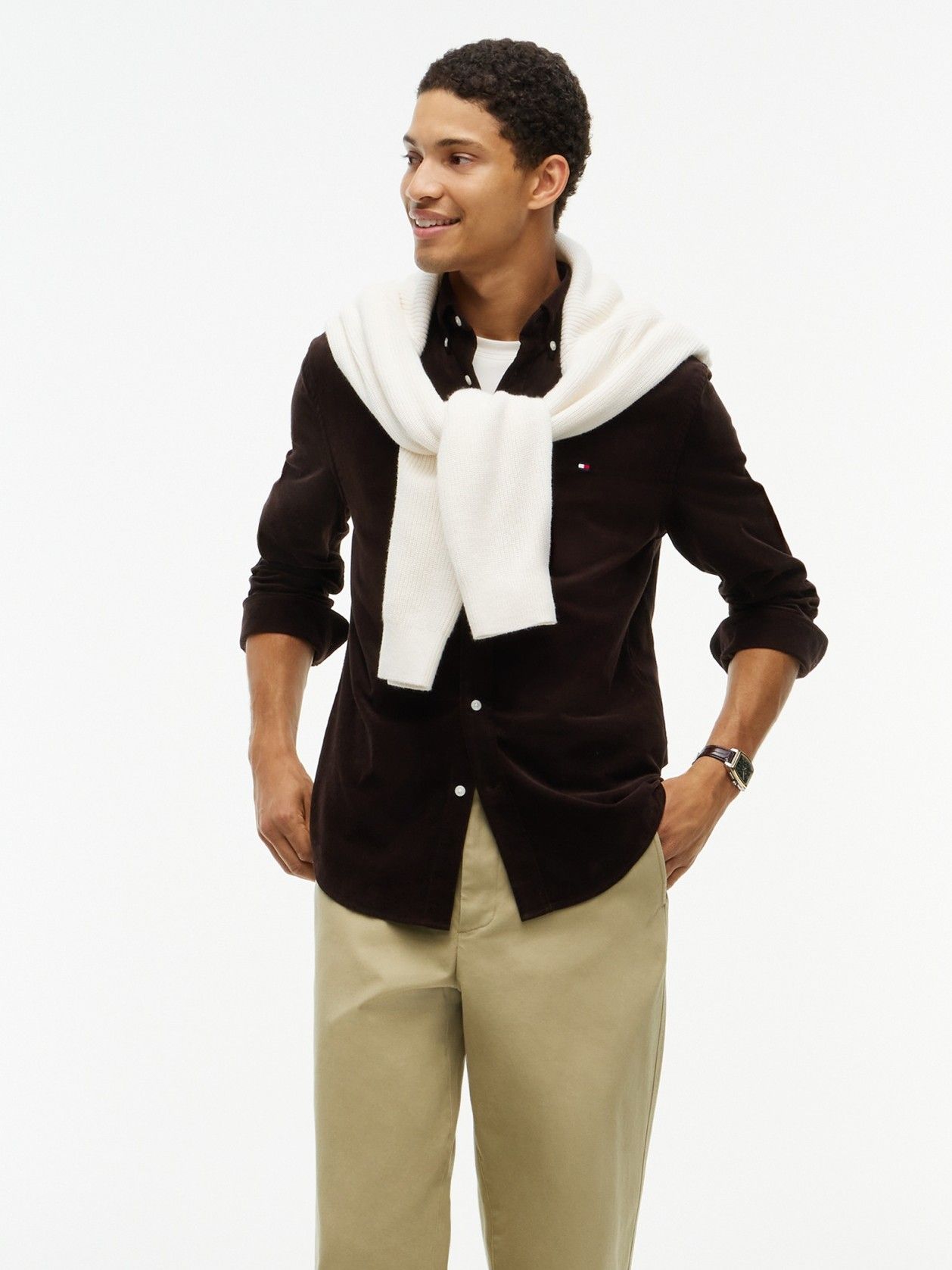 TOMMY HILFIGER - OVERHEMD - Bruin