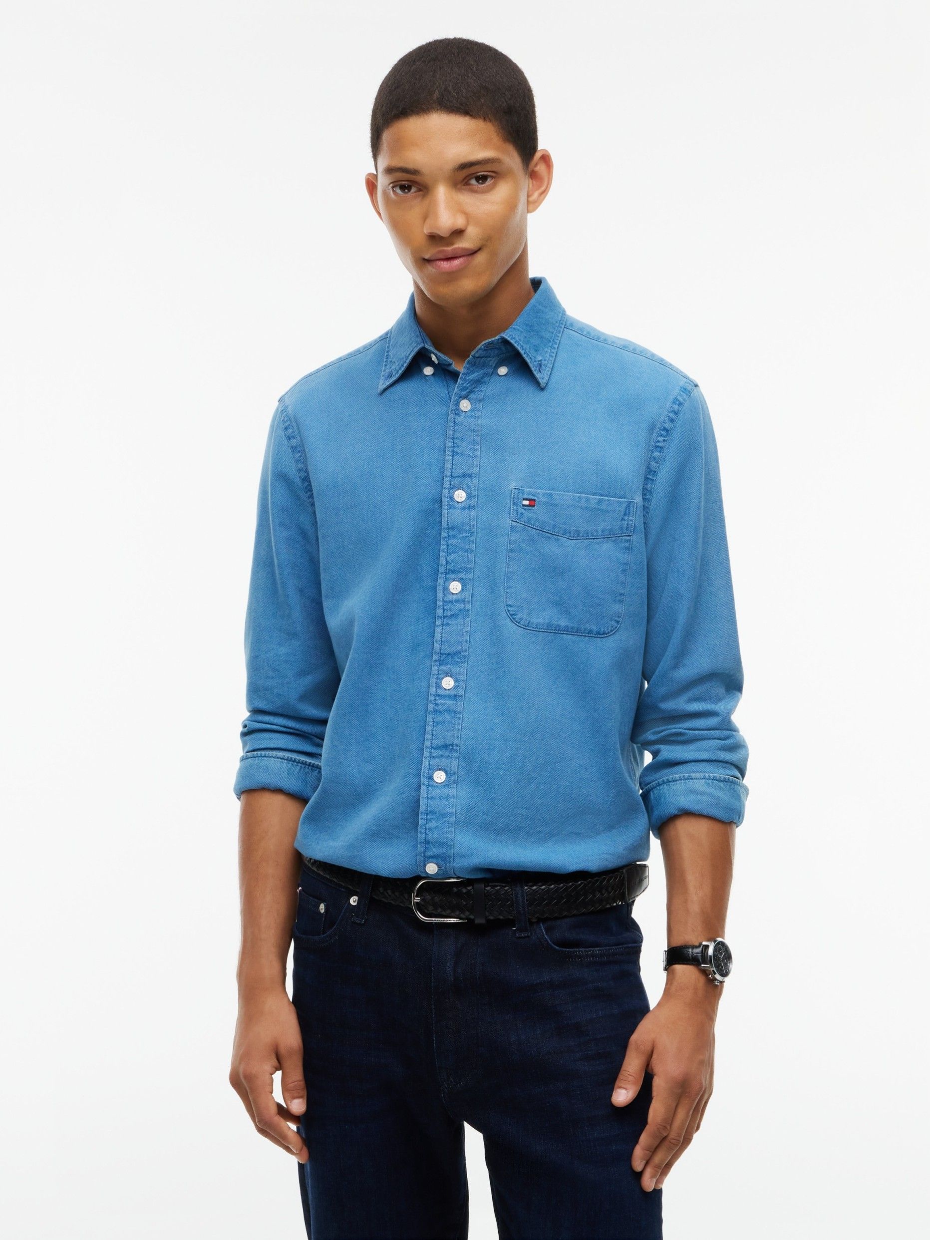 TOMMY HILFIGER - OVERHEMD - Blauw