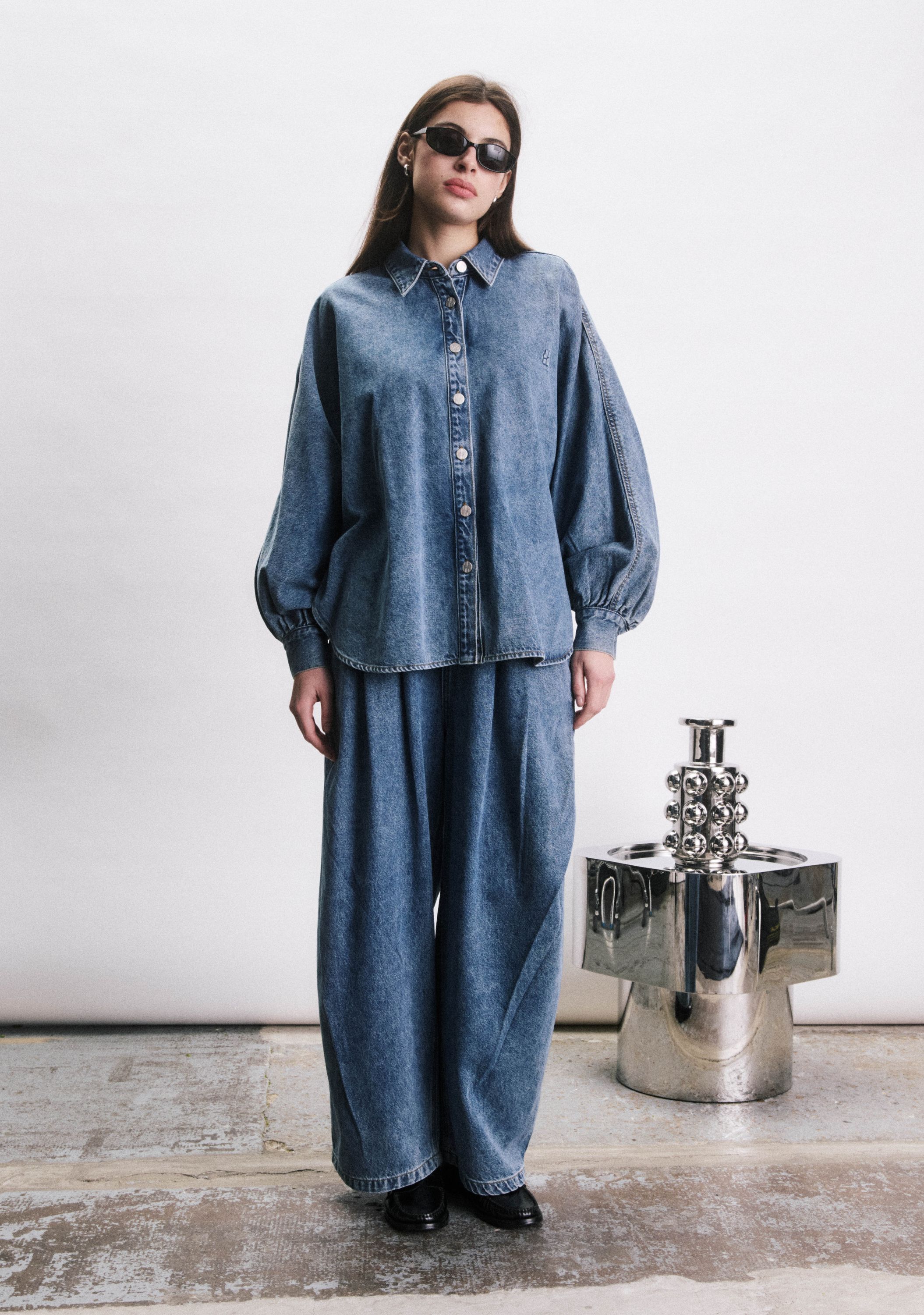 JIJI - BLOUSE - Blauw