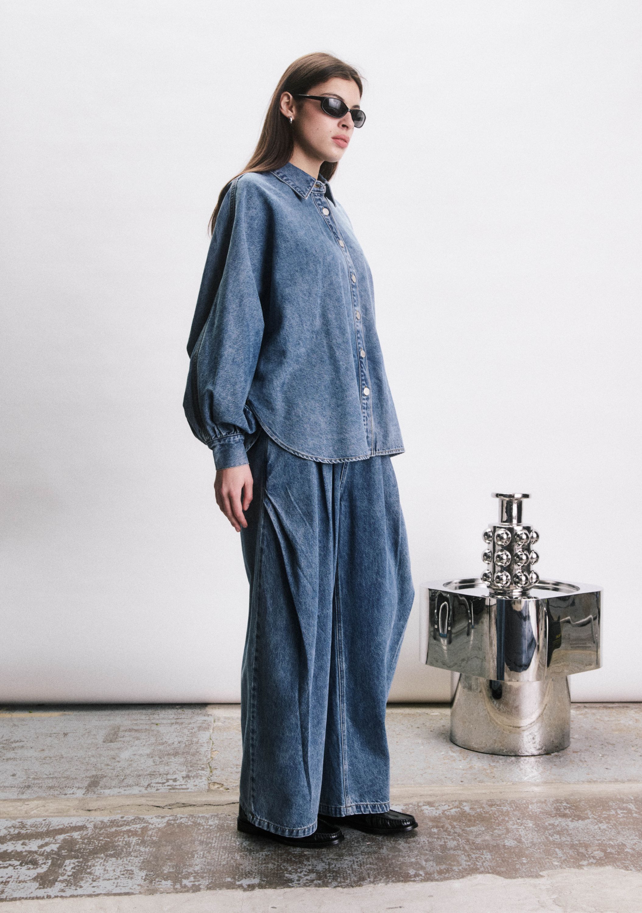 JIJI - BLOUSE - Blauw