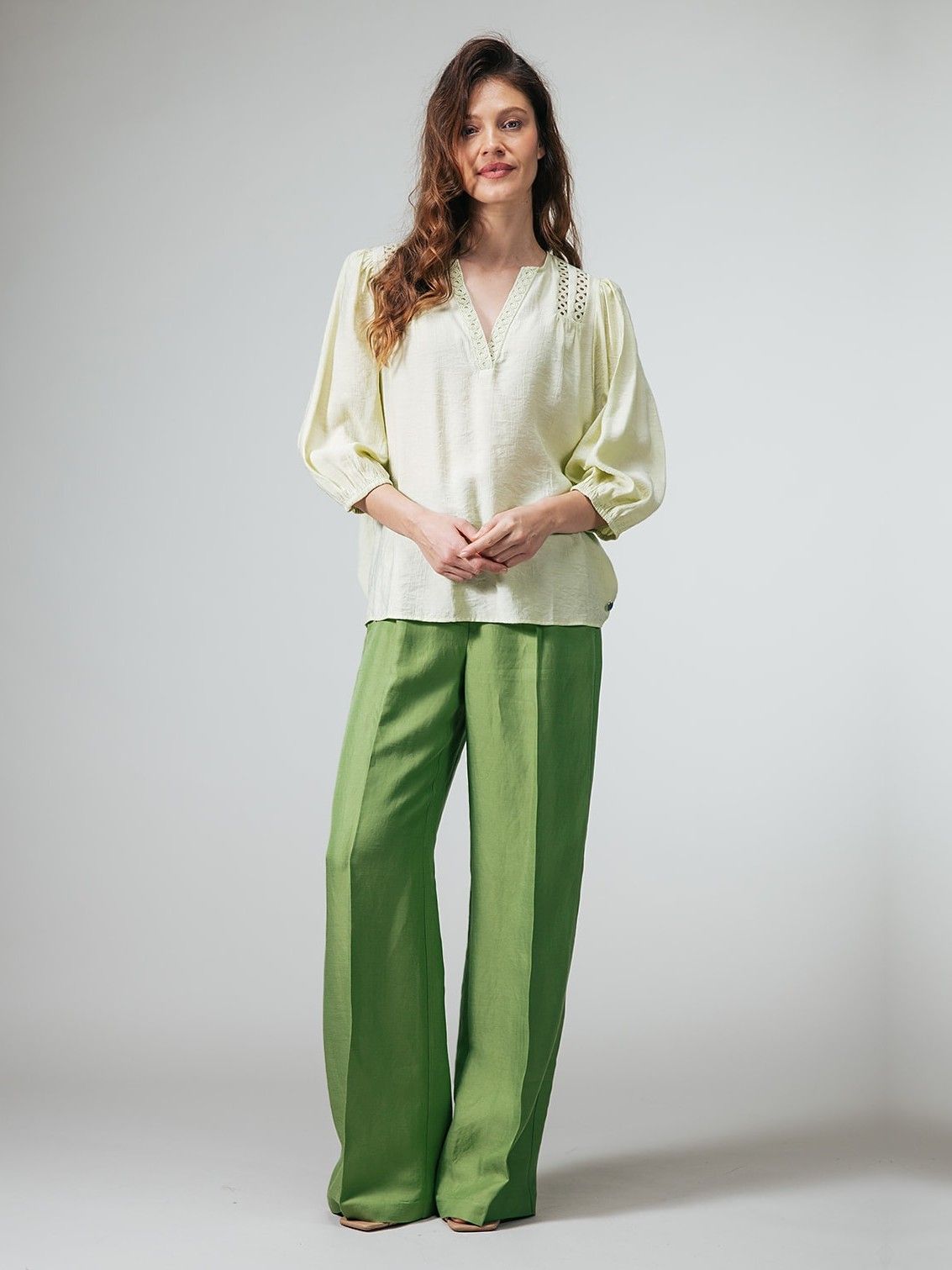 LABEL DOT - BLOUSE - Groen