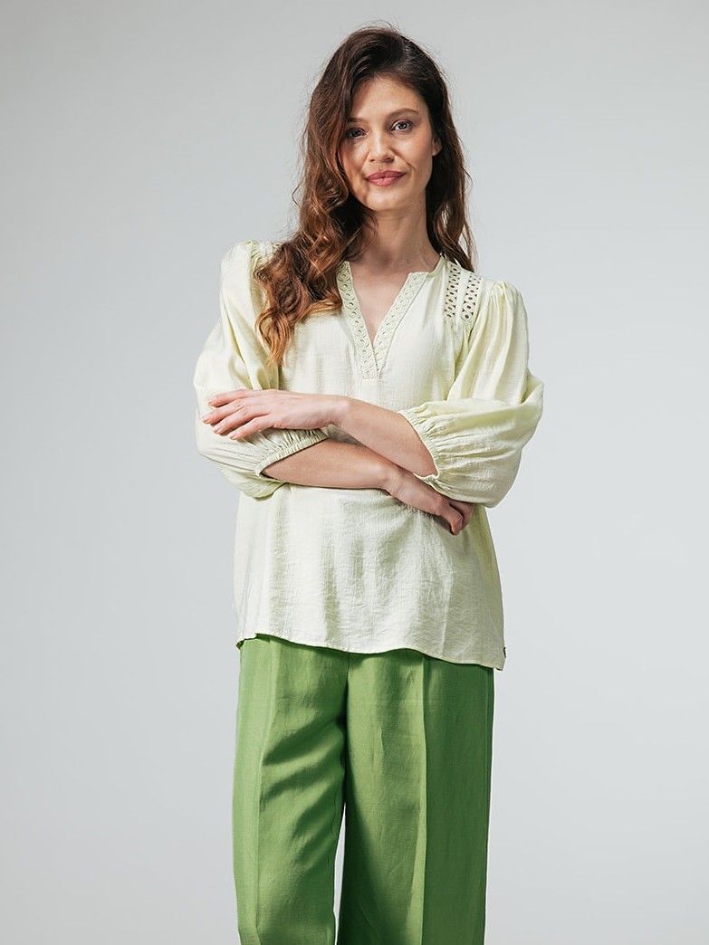LABEL DOT - BLOUSE - Groen