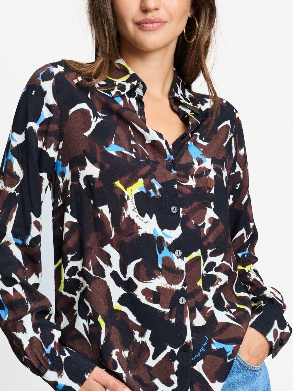 POM AMSTERDAM - BLOUSE - Bruin