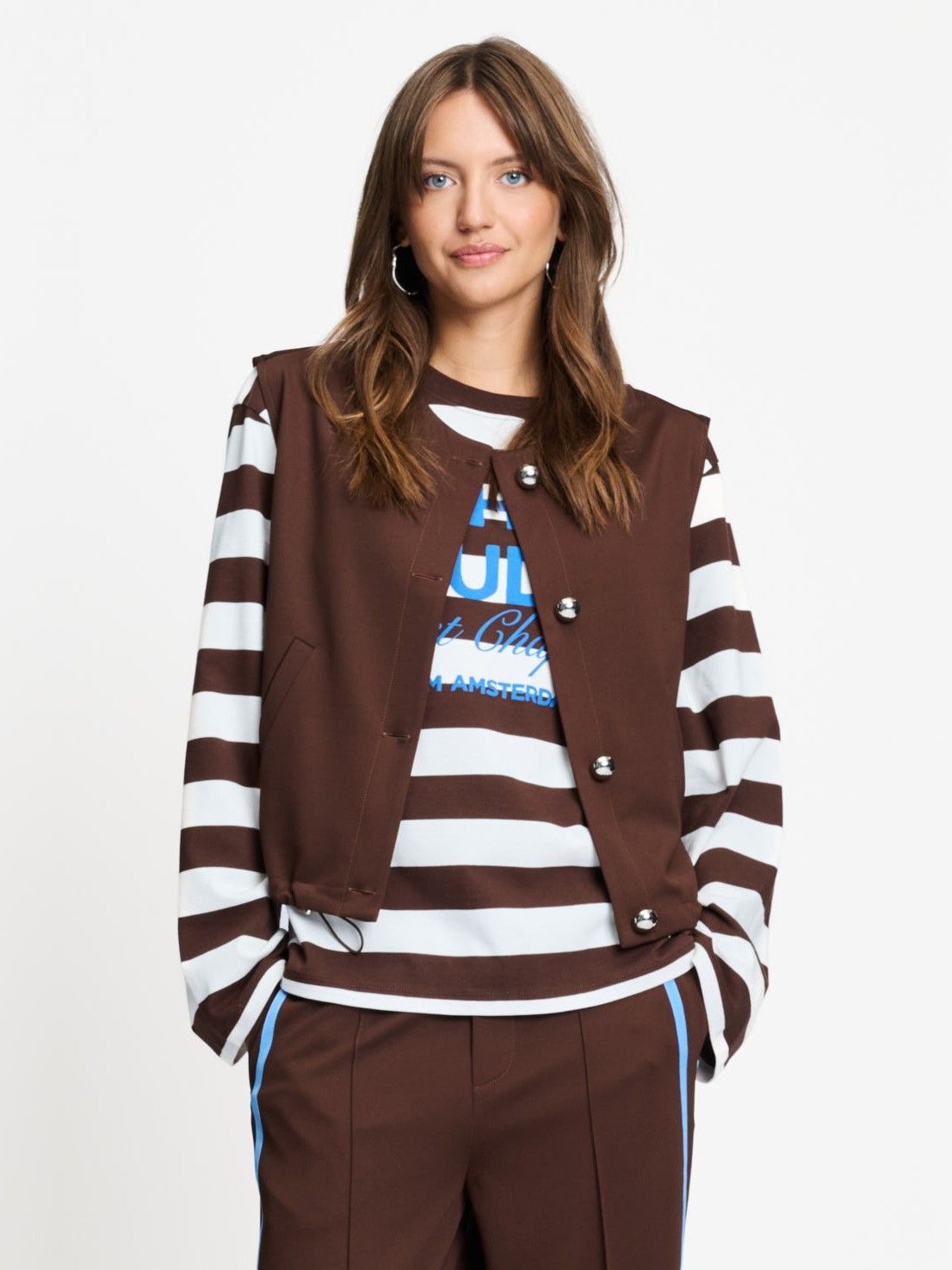 POM AMSTERDAM - GILET - Bruin