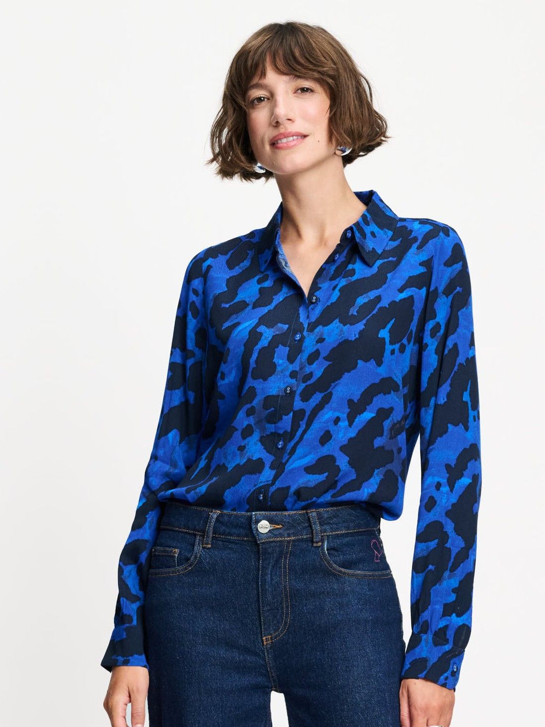 POM AMSTERDAM - BLOUSE - Blauw