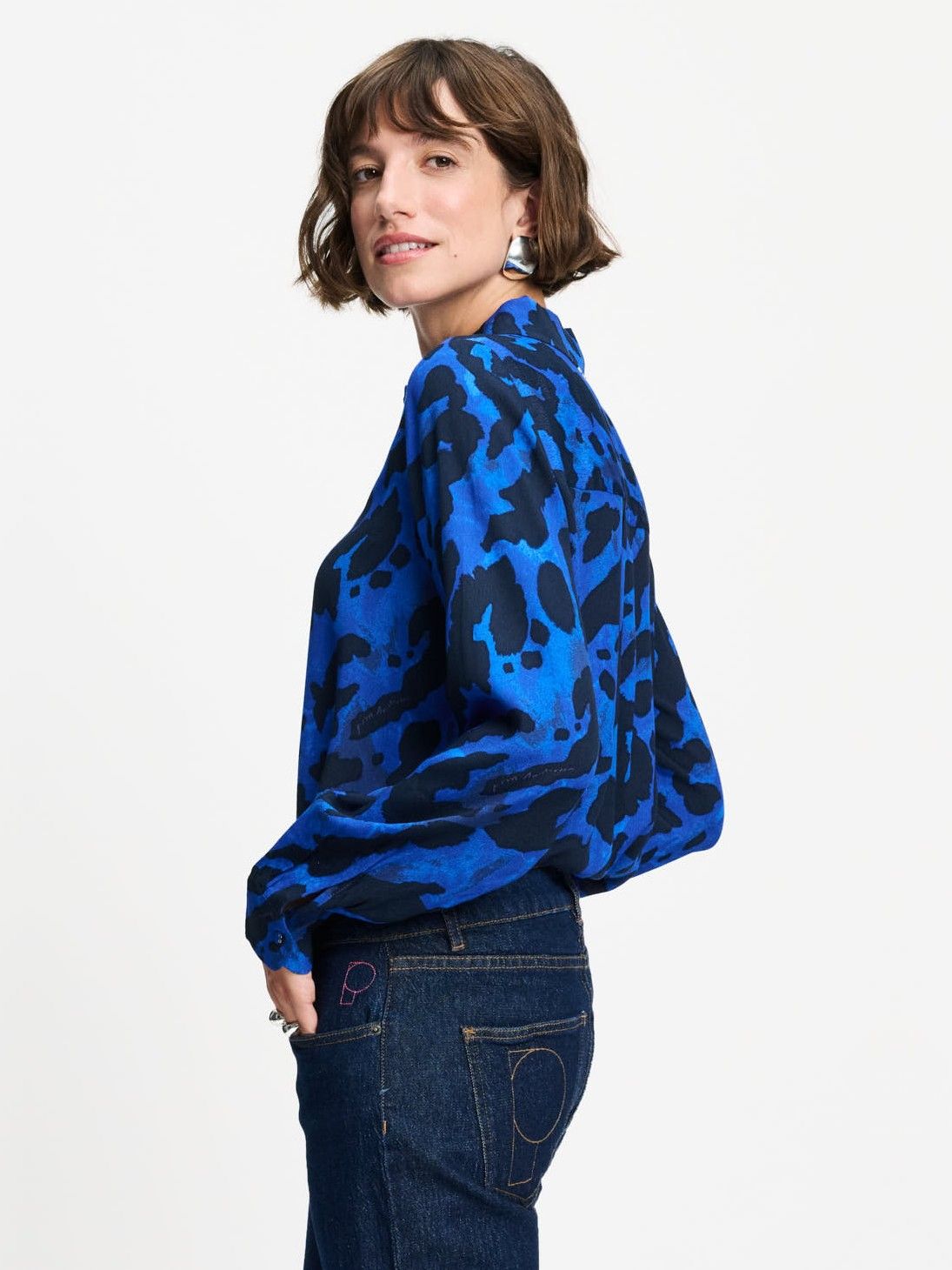 POM AMSTERDAM - BLOUSE - Blauw