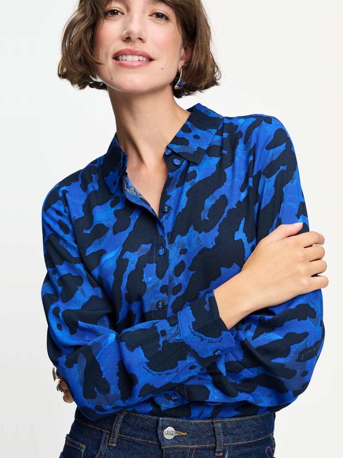 POM AMSTERDAM - BLOUSE - Blauw