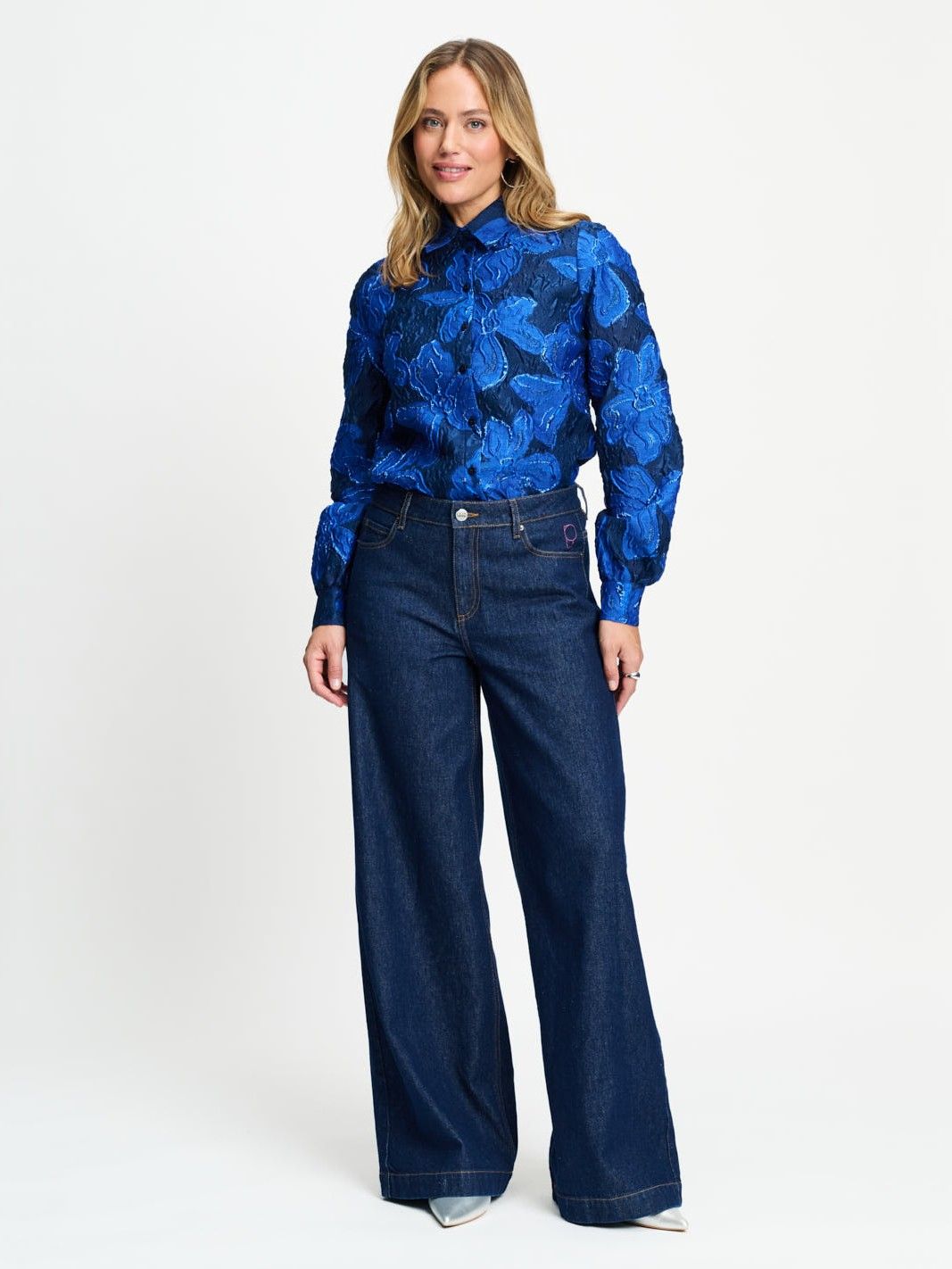 POM AMSTERDAM - BLOUSE - Blauw