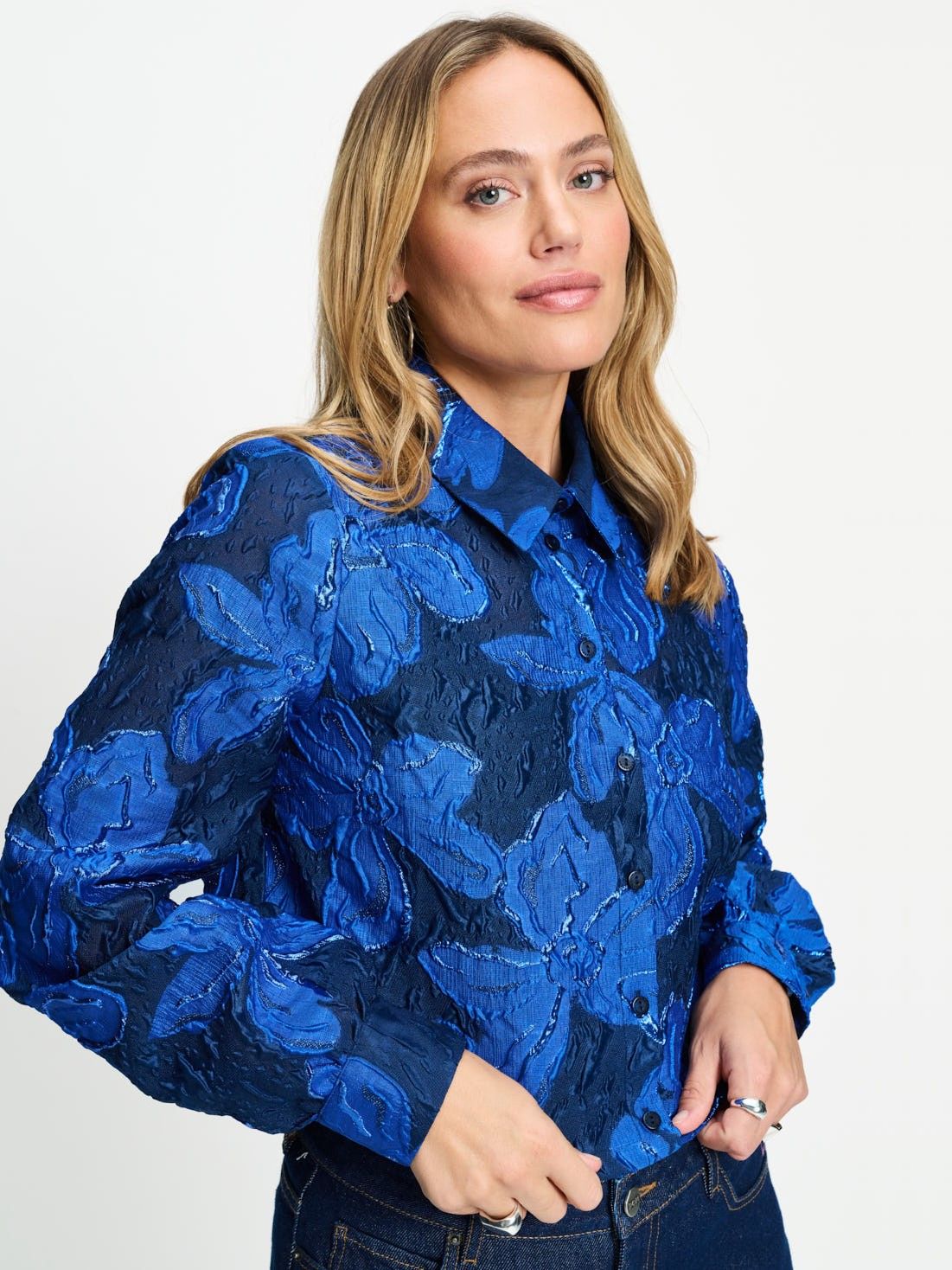 POM AMSTERDAM - BLOUSE - Blauw