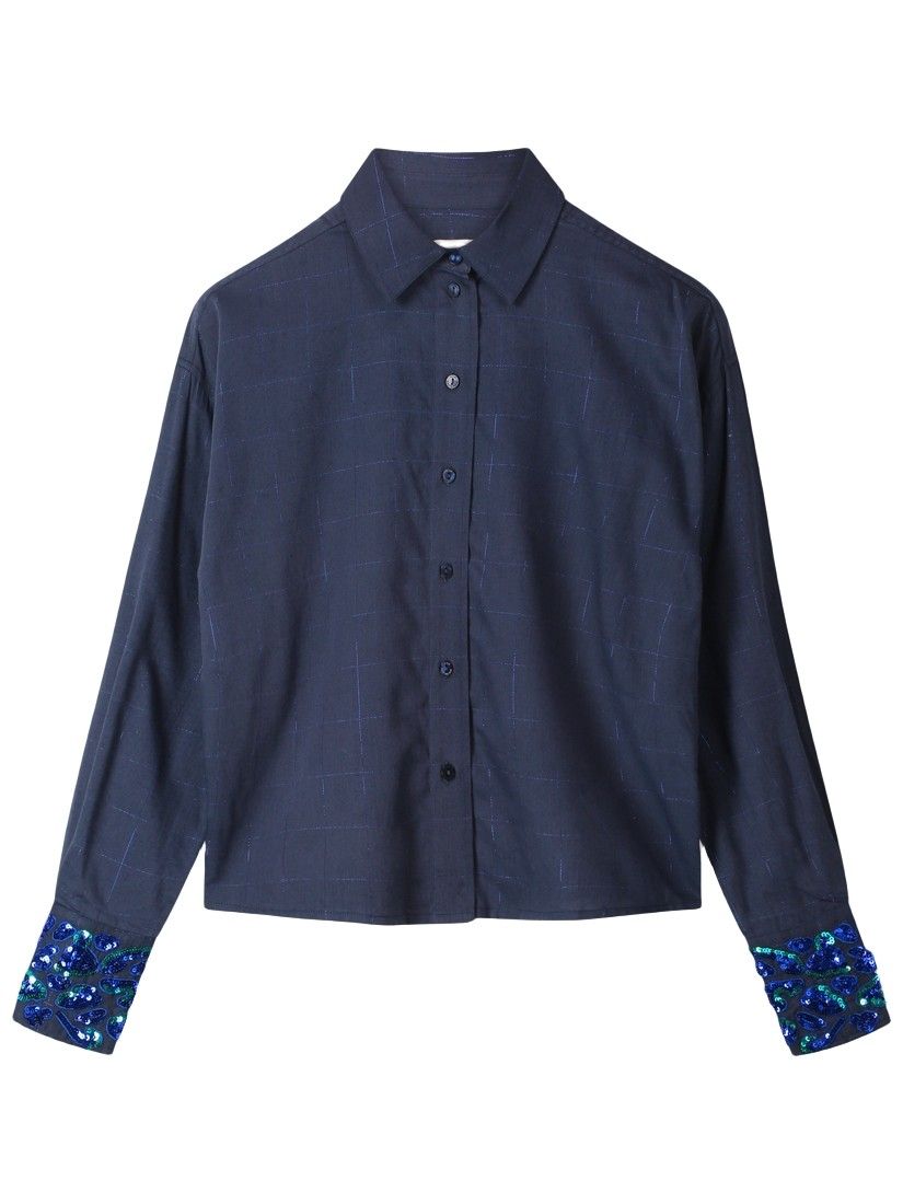 POM AMSTERDAM - BLOUSE - Blauw