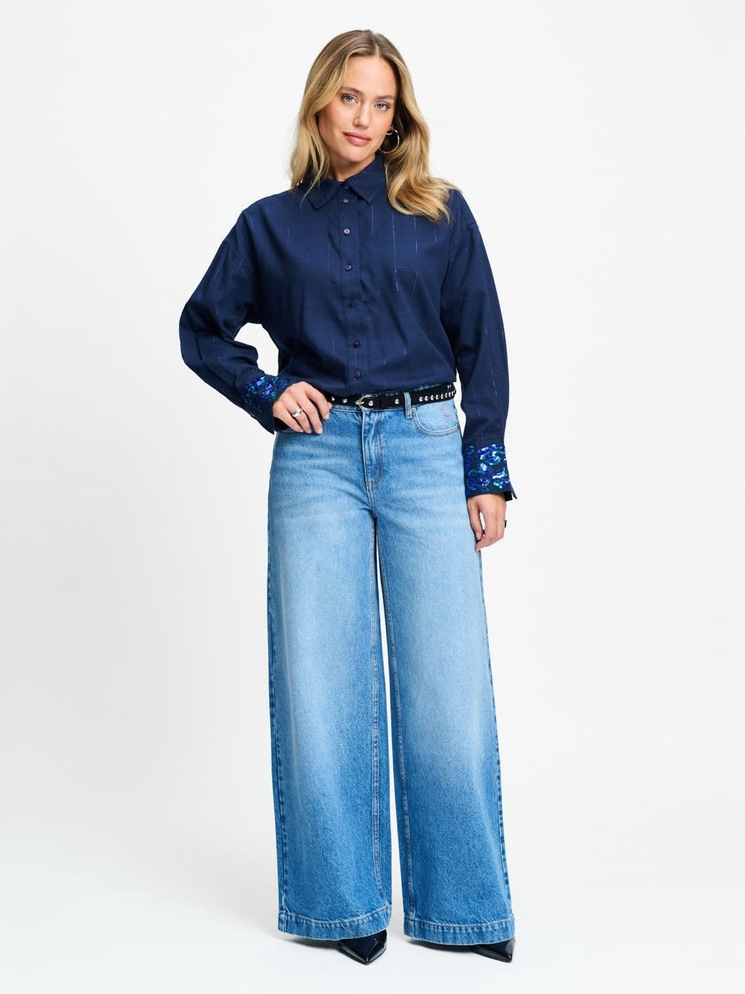 POM AMSTERDAM - BLOUSE - Blauw