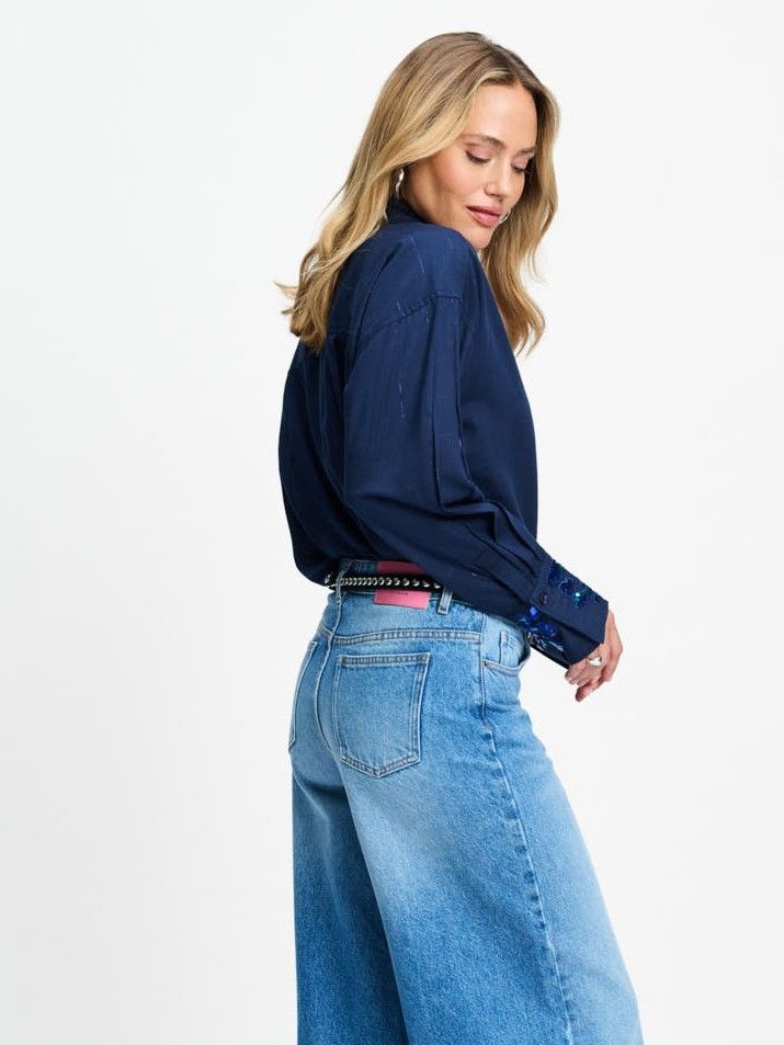 POM AMSTERDAM - BLOUSE - Blauw