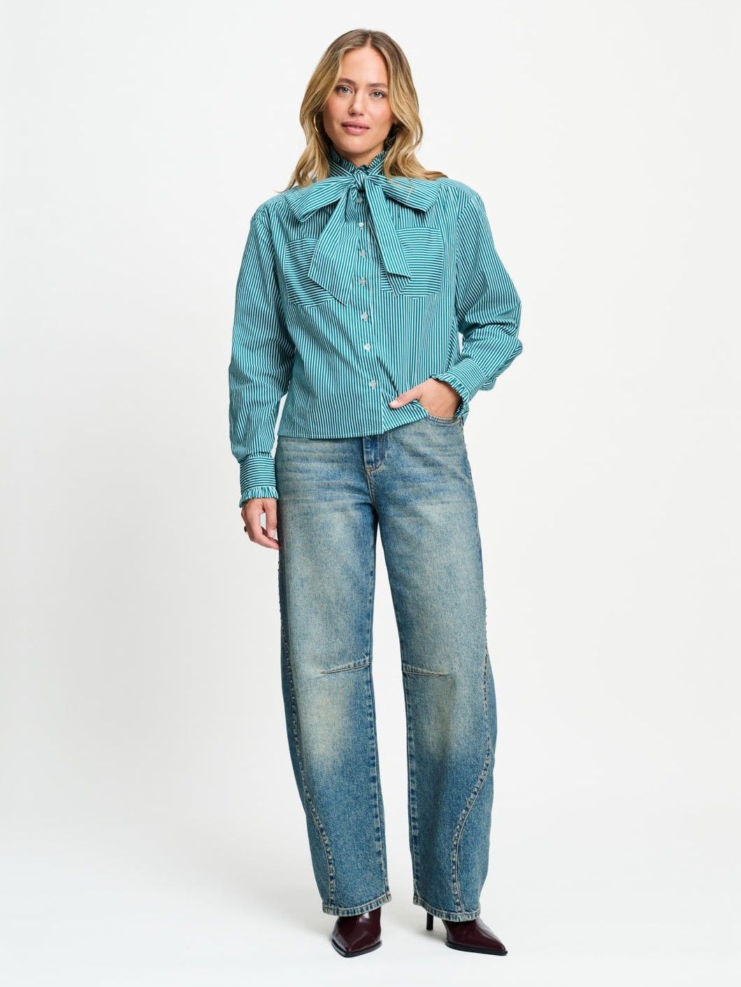 POM AMSTERDAM - BLOUSE - Groen