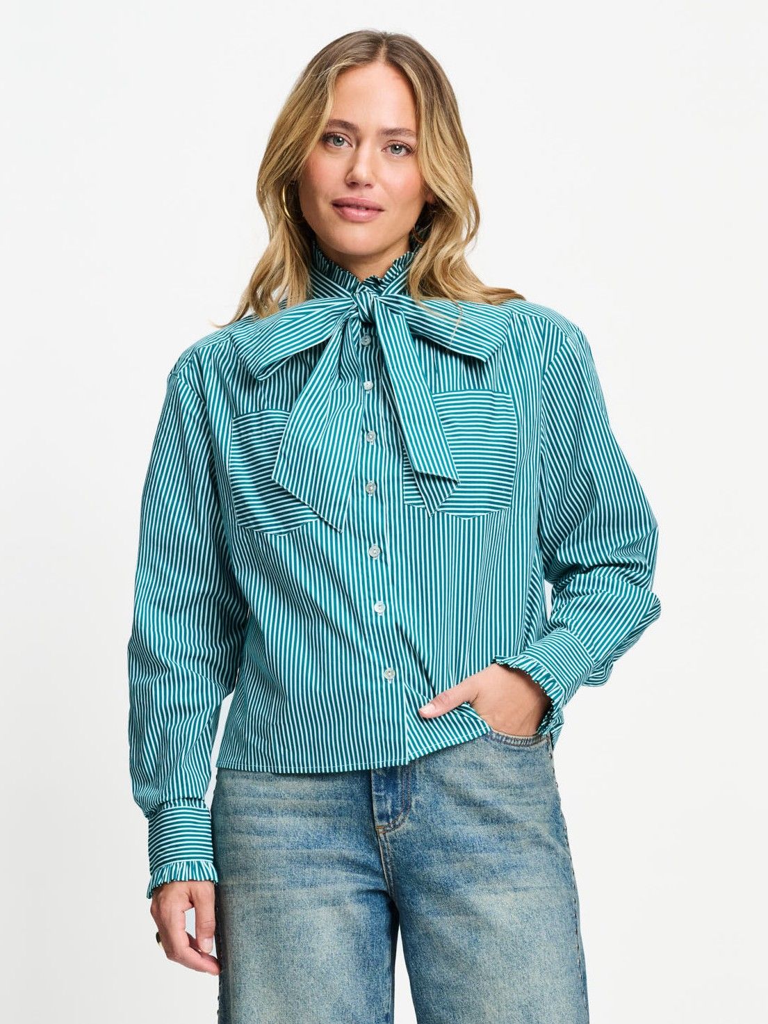 POM AMSTERDAM - BLOUSE - Groen