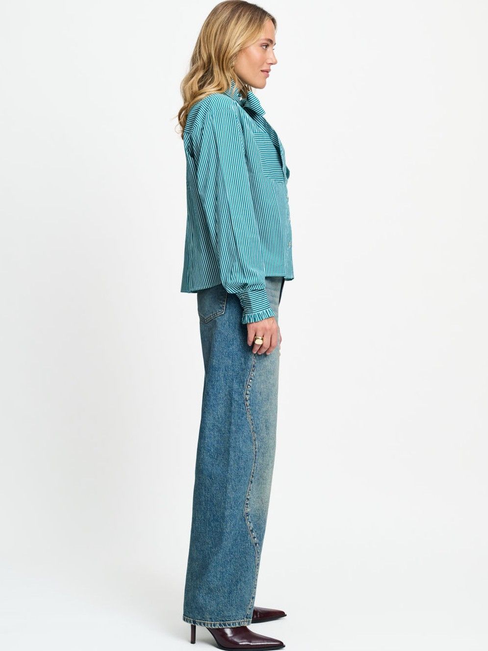 POM AMSTERDAM - BLOUSE - Groen