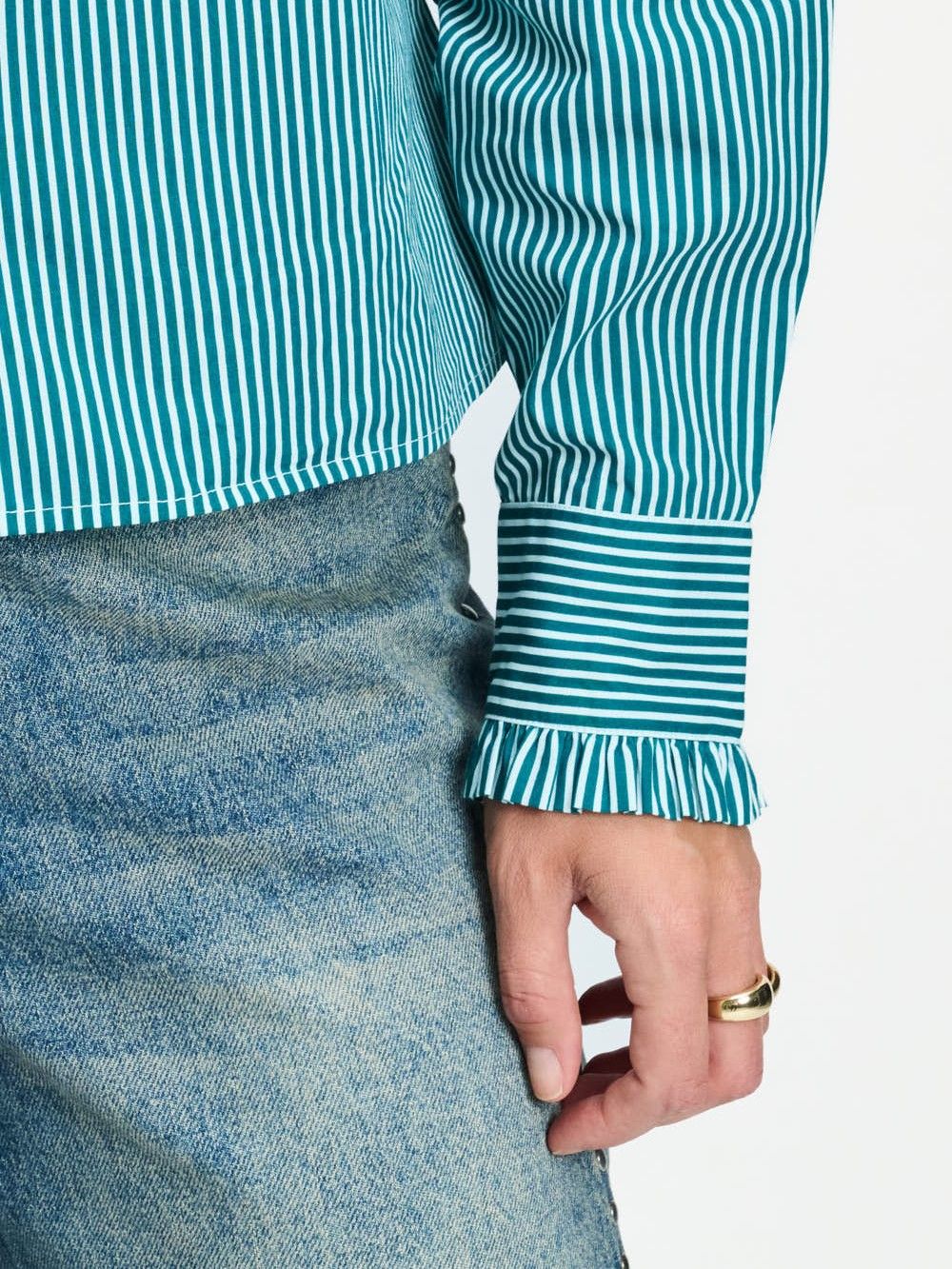 POM AMSTERDAM - BLOUSE - Groen