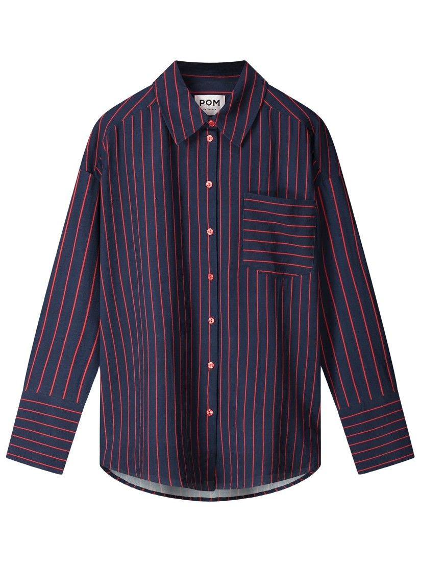 POM AMSTERDAM - BLOUSE - Blauw