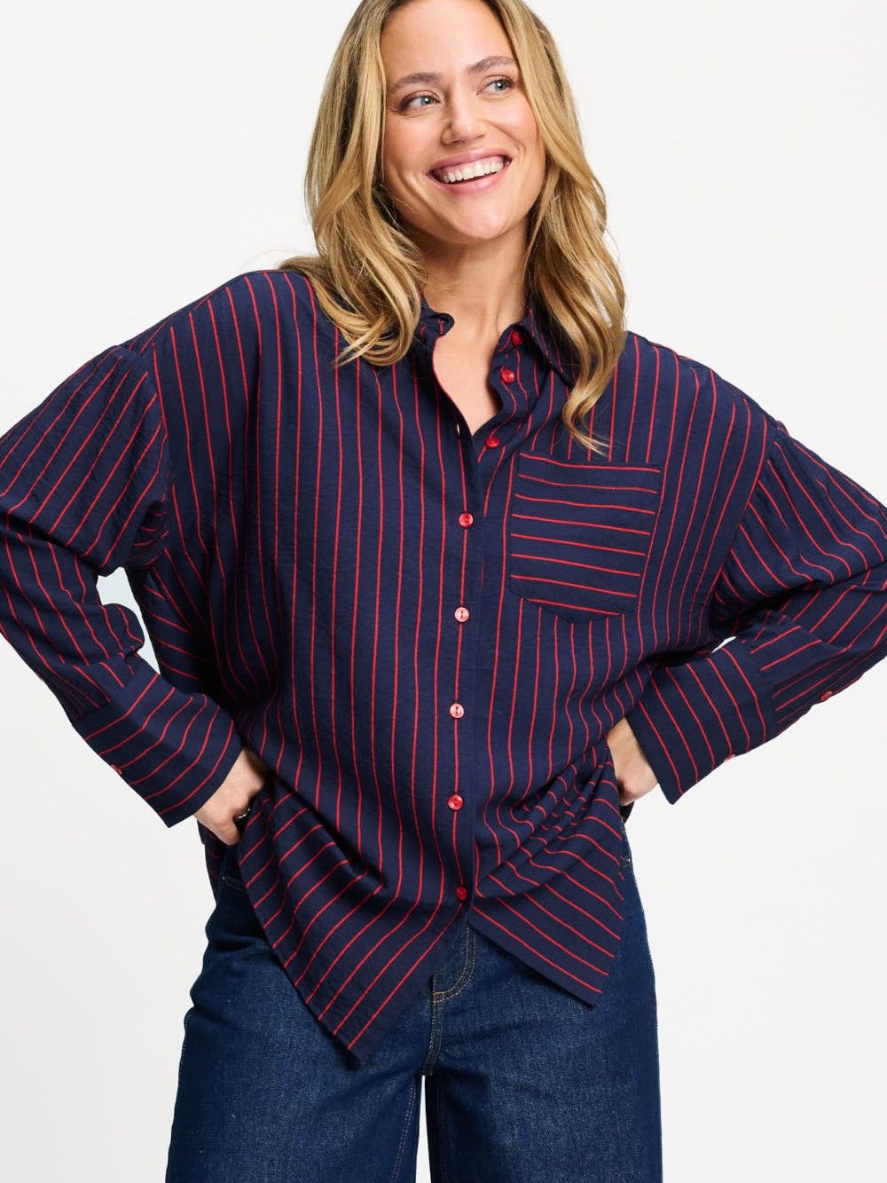 POM AMSTERDAM - BLOUSE - Blauw