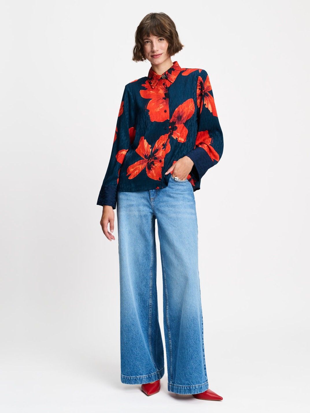 POM AMSTERDAM - BLOUSE - Rood