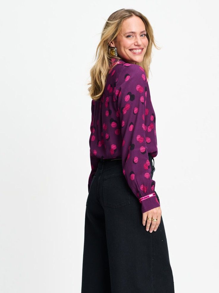 POM AMSTERDAM - BLOUSE - Paars