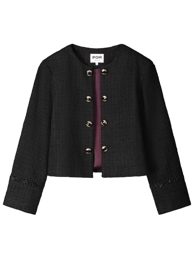 POM AMSTERDAM - BLAZER - Zwart