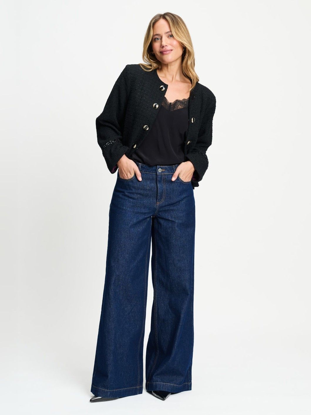 POM AMSTERDAM - BLAZER - Zwart