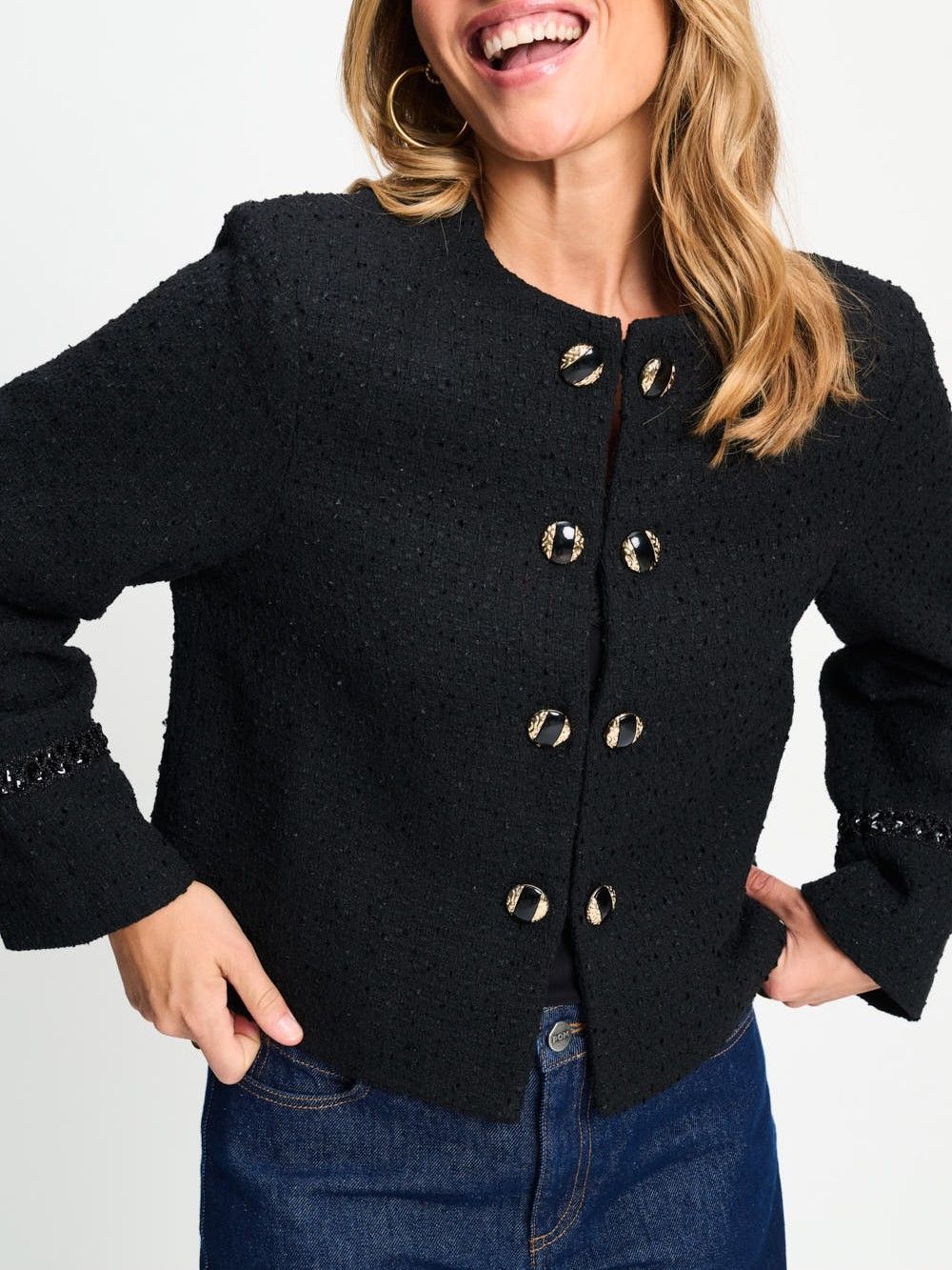 POM AMSTERDAM - BLAZER - Zwart