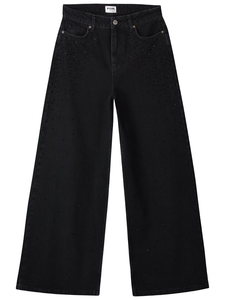 POM AMSTERDAM - JEANS - Zwart