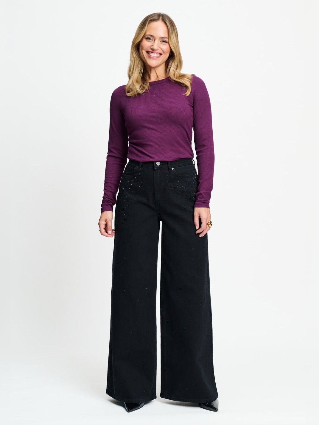 POM AMSTERDAM - JEANS - Zwart