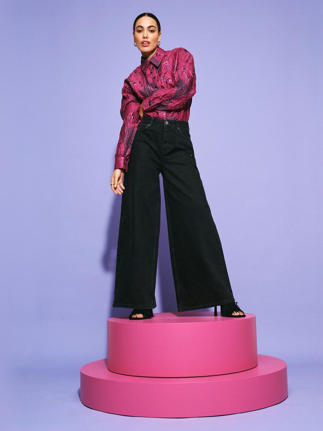 POM AMSTERDAM - JEANS - Zwart