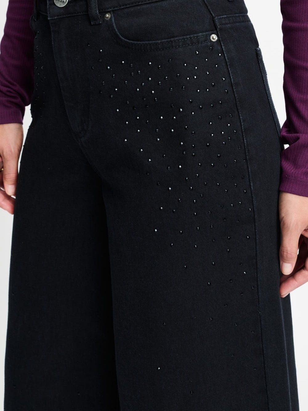 POM AMSTERDAM - JEANS - Zwart