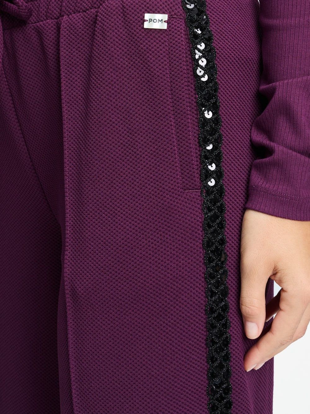 POM AMSTERDAM - BROEK - Paars
