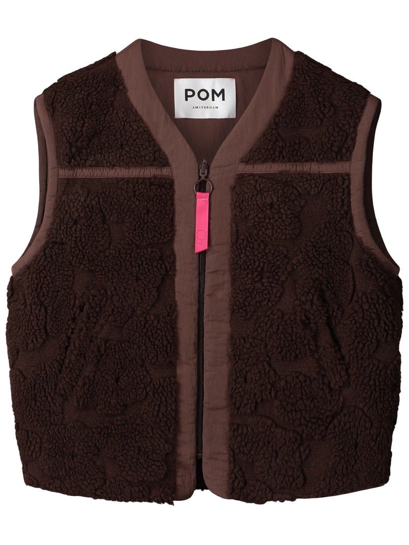 POM AMSTERDAM - GILET - Bruin
