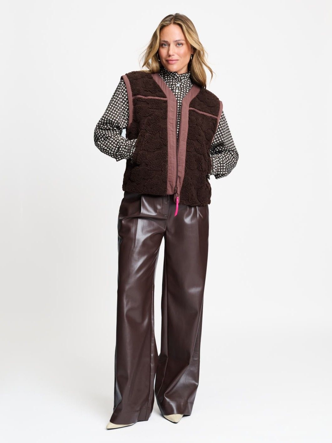 POM AMSTERDAM - GILET - Bruin
