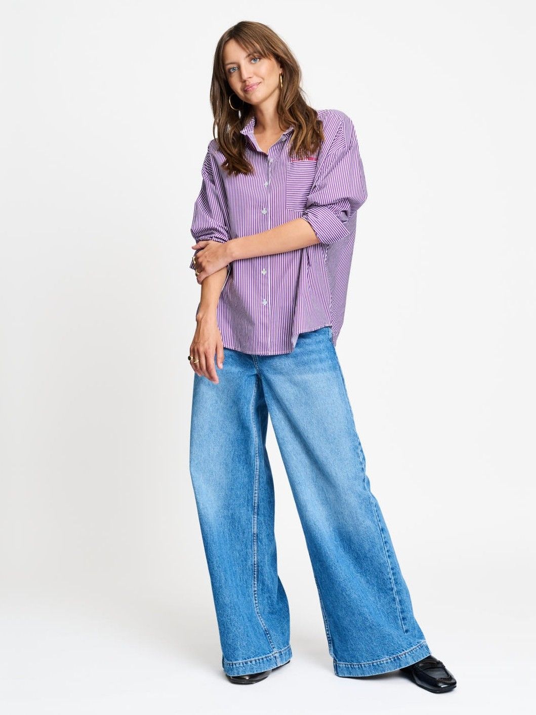 POM AMSTERDAM - BLOUSE - Paars