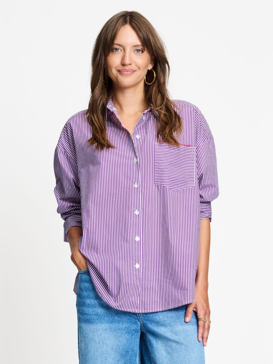 POM AMSTERDAM - BLOUSE - Paars