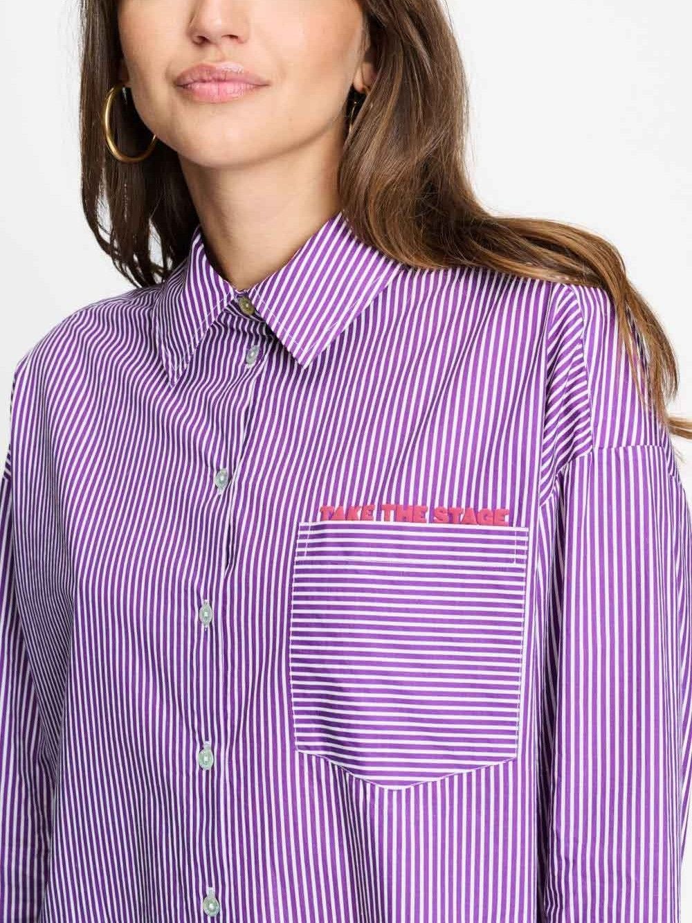 POM AMSTERDAM - BLOUSE - Paars