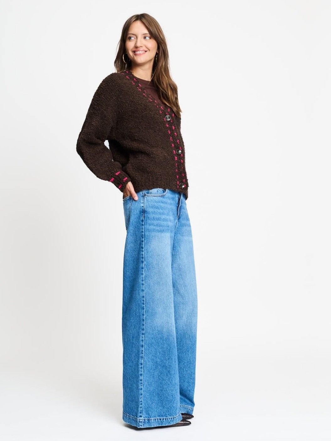 POM AMSTERDAM - VEST - Bruin