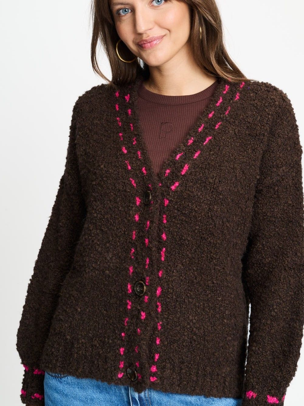 POM AMSTERDAM - VEST - Bruin