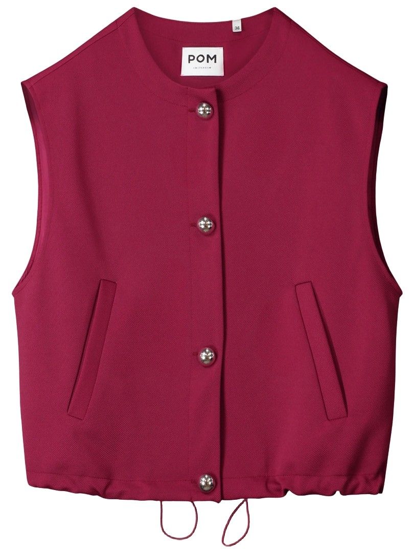 POM AMSTERDAM - GILET - Rood
