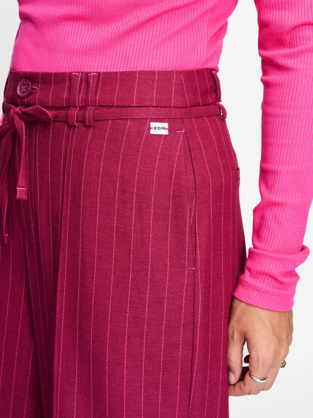 POM AMSTERDAM - BROEK - Rood